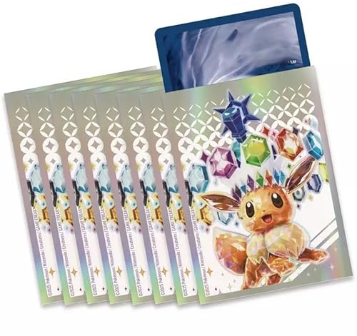 Pokemon Evoli - Prismatic Developments Elite Top Trainer Box Sleeves Gloss for Cards, Card Sleeves Pack of 65 for Trading Cards Games with BB-Toy-Trades Shipping Protection