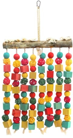 Giocattoli per roditori per uccelli - Forniture a campana per oli - per roditori naturali appesi | Per Coures Kakatua Ara's Caiques Valk indoor and outdoor