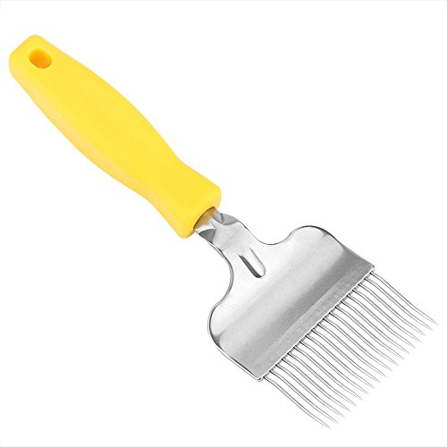 Entdeckelungsgabel Imker, Bienen Entdeckelungsgabel Edelstahl Honig Kamm Imkereiausrüstung Zubehör Bienenzucht Werkzeug
