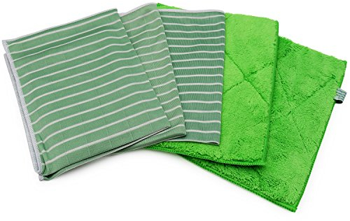 awiwa Vorreinigungstücher & Universal Küchentücher aus Bambus und Mikrofaser (25x20 cm & 48x26 cm)
