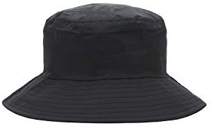 LightHouse Women's Waterproof Bucket Rain Hat - Wide Brim Lined Outdoor Headwear - Black - L