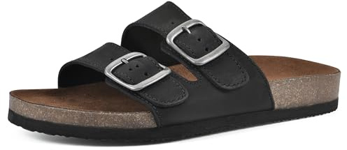 White Mountain Helga gladiatorsandal för kvinnor, Svart - Svart Nubuck - 39 EU