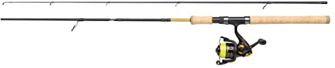 Abu Garcia Cardinal PRO Spinnruten- und Rollen-Combo - Spinn-Wurfköder-Set für das Raubfischangeln - Barsch, Forelle, Black/Gold