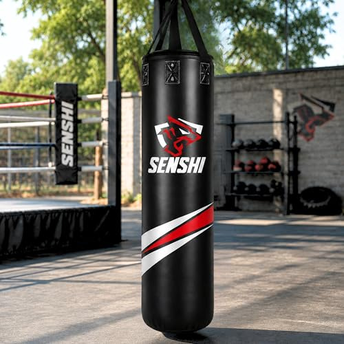 Punching Bag For Outdoor, Waterproof Punch Bag | Heavy Duty Hanging Boxing Bag Unfilled & Filled Punch Bag Set With Bracket, Wraps & Jump rope (3 Ft, Filled)