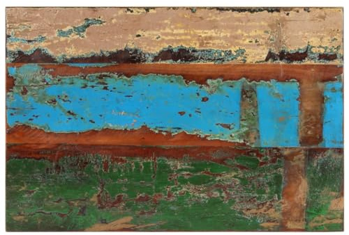 Hovothy Tischplatte 60x90 cm 25-27 mm Massivholzplatte Tischplatte Massivholz Table Top Schreibtisch Eiche Massiv Holzplatte Rustikal Naturholz Platte Wetterfest Massives Altholz