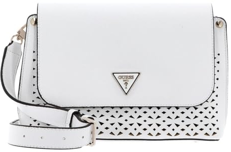 GUESS Meridian Flap Crossbody Bag White