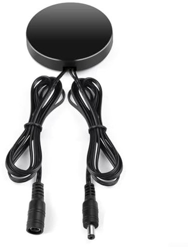 Interrupteur tactile à capteur de séparation 12 V-24 V pour armoire, variateur d'intensité tactile à induction avec paramètres réglables (tête CC noire)