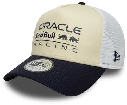 New Era A-Frame Snapback Trucker Cap - Red Bull Racing beige