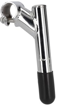 TIYO Ergotec Fahrrad Vorbau Stahl 25,4 mm – 60 mm Ausladung, 150 mm Schaft, 40° Neigung – Silber – für City-, Trekking- & Retro-Bikes, 22,2 mm Schaftklemmung