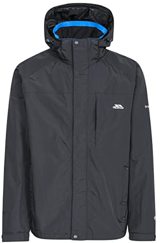 Trespass Edwards II Homme veste à capuche imperméable extérieur - noir - L