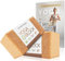 Yoga Block 2er SET Kork 100% Natur - Hatha Klotz für Anfänger Meditiation & Pilates, Fitness Zubehör Hilfmittel für Regeneration, Rücken, Dehnübungen & Blockaden Training, Zwei Stück 90 mm