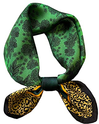 KOOYOL Halstücher Damenschal Faux Seidenschal Seidentuch Seide Leicht Seidenschal Bandana Halstuch Kopftuch Elegante Schal Tuch Geschenk für Frauen