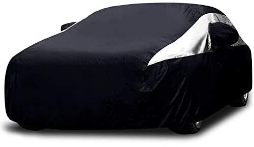 Titan Premium Multi-Layer PEVA Car Cover for Sedans 186-202. Waterproof, UV Protection, Anti-Scratch Protective Lining, Driver-Side Zippered Opening. Fits Camry, Accord and More.