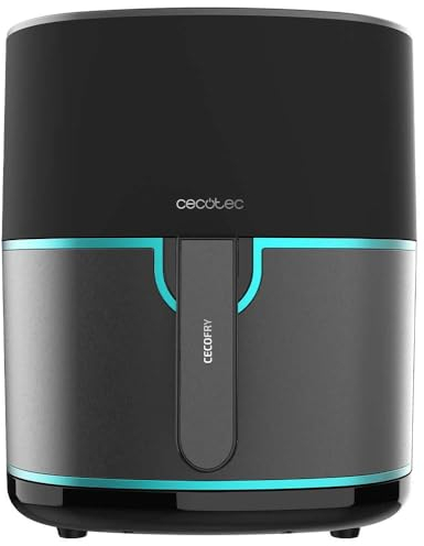 Cecotec Freidora de Aire sin Aceite de 6.5L Cecofry Fantastik Inox 6500, 1700W, Tecnología PerfectCook, 12 modos de Cocinado, Táctil, Temperatura Regulable 80-200ºC, Cocina hasta 60 min, 6L