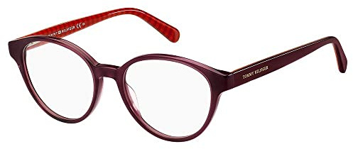 Tommy Hilfiger Gafas de Vista TH 2007 Burgundy Pattern Red 50/17/140 mujer