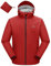 donhobo Herren Regenjacke Atmungsaktiv für Männer Wasserdicht Leicht Faltbare Regenmantel Outdoor Fahrrad Rain Windbreaker mit Kapuze (Rot, XXL)