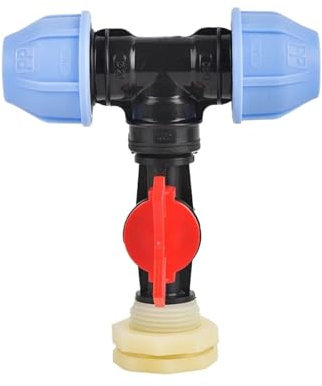 TYNXK Accessoires pour Tonneaux De Pluie Rain Barrel Bulkhead Fitting Elbow Tee Connector OD 20 25 32mm PVC PPR PE Pipe Outlet Irrigation Tool Montage du Collecteur De Pluie(G)