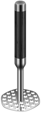 Schiacciapatate in acciaio inossidabile 316, resistente, utensile da cucina e schiacciapatate, schiacciapatate a mano, per patate, pomodori, avocado, fagioli, frutta e verdura (L-24CM)