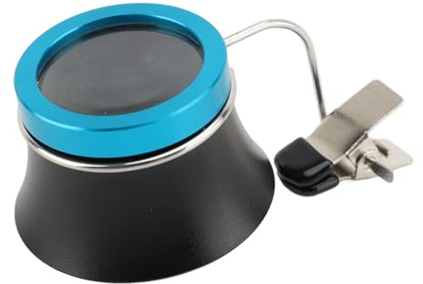 Uhrenlupe, Uhrmacherlupe, Lupe, Uhr, Monokularlupe, Reparatur, Wartung, Augenschlaufen, Uhrenreparaturlupe, Clip-on-Brillenlupe, Experimentelles Werkzeug (10X)