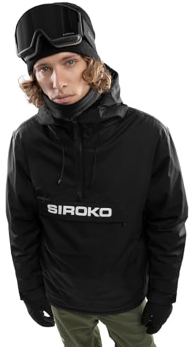 SIROKO W6 Bruson Isolerad Snowboardjacka, Svart, XL