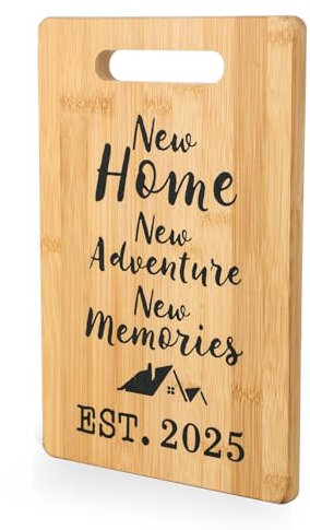 Hisdricus - Tagliere da Cucina - Tagliere Legno, Tagliere in Bambù per la Nuova Casa, Regalo di Inaugurazione per Appartamento, Pratico e Leggero, Perfetto per la Cucina (30,5 x 20 cm)