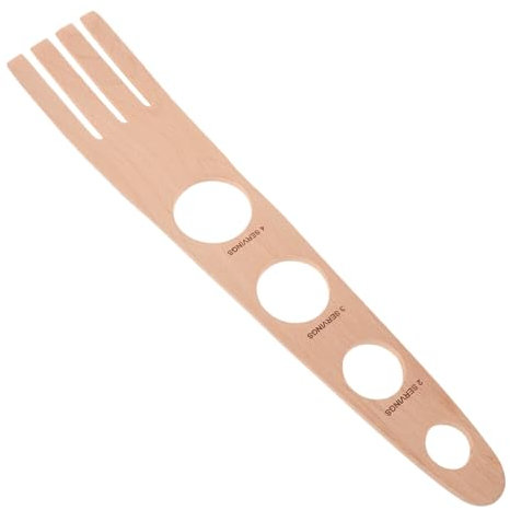 Hemobllo 4agujeros Utensilio Para Medir Espaguetis De Madera Porciones Claras Herramienta De Cocina Práctica y Fácil De Limpiar Para Preparar Pasta Familia