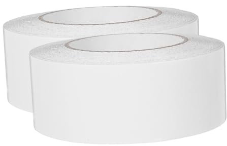 LAPYAPPE 2 Rouleaux Ruban Adhésif pour Moquette et Sol de Ruban Adhésif Solide Dérapant et Facile à Retirer pour Tapis et Revêtements de Sol