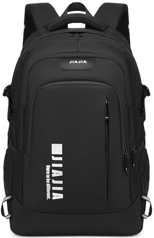 Amythe Mochila Escolar Grande para Instituto Universidad - Mochila Adolescente Impermeable con Portátil 15.6 - Mochilas Escolares Casual para Chicos y Hombre Colegio y Viajes -Negro