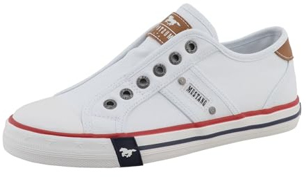 Mustang Låga skor sneakers för kvinnor 26M0242008, storlek:42 EU, Färg:vit