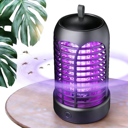 YOUKK 3800V UV Lampada Antizanzare Elettrica,5W UV Zanzariera,con Led,lLampada Zanzare Interno Esterno Elettrica