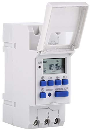Programmierbarer LCD-Digital-Timer Tägliche/Wöchentliche Zeitschaltuhr-Programmier-Timer auf DIN-Schiene (Nicht Im Lieferumfang Enthalten)(AC220V)