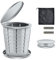 UTEBIT Portable Toilets For Adults, Foldable Toilet，compost Toilet With 20 Bio Toilet Bags, Perfect For Camping, Trip, Picnic, Hiking, Fishing, Beach, Supports Over 150kg