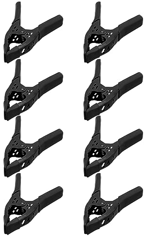 8-Piece 6 inch Heavy Duty Metal Spring Clamps: Metal Clamps for Woodworking, 2.5-inch Jaw Opening, Heavy Duty Clips for Pool Cover Backdrop Stand Clamp