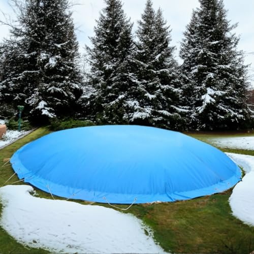 EVOLUTION Aufblasbare Poolabdeckung Rund 300 cm Blau Überwinterung Luft Kissen Pool