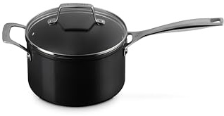Le Creuset Essential Non-stick Ceramic Saucepan with Glass Lid, 4 qt.​