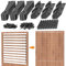 Louver Hardware-Kit – Halterungen für Sonnenrollo-Systeme für verstellbare Außenläden und Pergola-Jalousien, perfekt für Gärten, Terrassen und den Innen- und Außenbereich