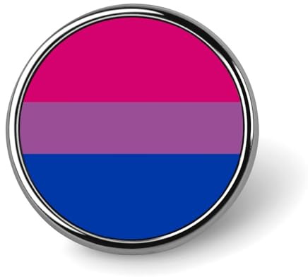 Pin novedoso con la bandera LGBT orgullosa bisexual, broche de solapa, insignia, corbata, joyería, decoración para sombreros, chaquetas, camisas