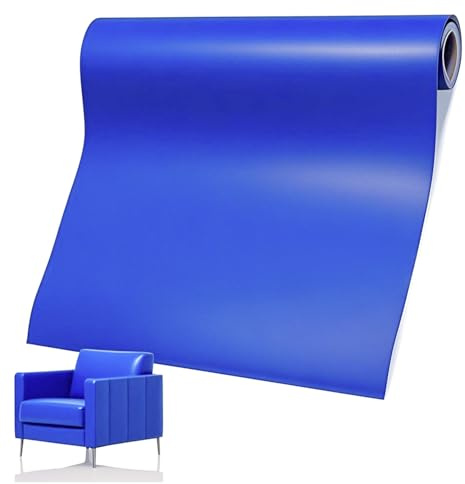 Leder Reparatur Set Patch Kit, 60 x 137cm Selbstklebend, Patch, Kunstleder Selbstklebende für Sofas, Autositze, Bürostuhl, Kopfteil (Saphirblau)