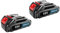New Upgrades Pack of 2pcs 3.0Ah Battery and Charger suitable for all rontaly 18V tools 3000mah battery 2pc charger