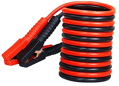 UKCOCO Câble de Démarrage Voiture Pince Cuivre Isolation Câble Urgence Robuste pour Suv et Véhicules Utilitaires Au Gel et Aux Fissures Connexion Fiable pour Batterie Déchargée