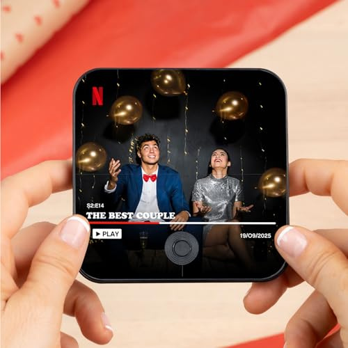Wanapix | Calamita musicale personalizzata | Magnete da Frigorifero con Foto | Regalo Canzoni/Lettore Musicale | Personazzabile per Lei | Serie