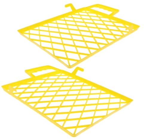 Gadpiparty 2 vassoi in plastica con filtro a rete e divisore per pittura a parete liscia, efficiente organizzazione degli strumenti, schermo multifunzionale per la casa, fai da te e uso professionale