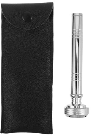 Levemolo Pocket Holy Water Bottle Sprinkler, Catholic Holy Water Container with Case, Blessing Liquid Dispenser for Catholic Church Christening Favors and Home Prayer, Silver
