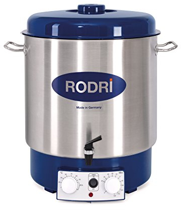 RODRI Stérilisateur électrique avec Robinet vidange Inox 29 L 1800 W
