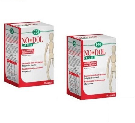 ESI NO DOL 60 CAPSULE nodol x flessibilità articolare con glucosamina no glutine - 2 CONFEZIONI