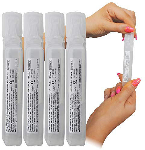 Qualicare Sterile Sodium Chloride First Aid Eyecare Eye Wash Solution Pods - 10x 20ml Pod