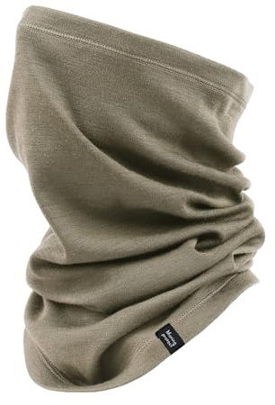 Merino Protect Schlauchschal Merino Wolle 100% Männer Frauen Warm Halstuch Leichtes Halswärmer für Motorrad Wandern Jagd