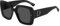 DSQUARED2 Unisex D2 0063/S Sunglasses, Black Dark Ruthenium, 53