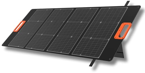 Yard Force Panneau solaire pliable 100W avec sortie USB C compatible avec groupes électrogènes Yard Force pour camping et randonnée - LX SPP10