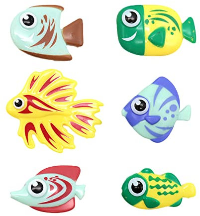 6 Stücke Tauchen Spielzeug, Kinder Tauchspielzeug Tropischer Fisch, Kinder Künstliche Fisch Unterwasser Spielzeug Schwimmbad Spielzeug, Spaß Pool Spielzeug für Kinder